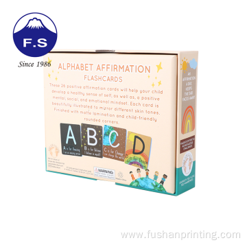 Custom Full Color Printing Alphabet Learning Flash Cards